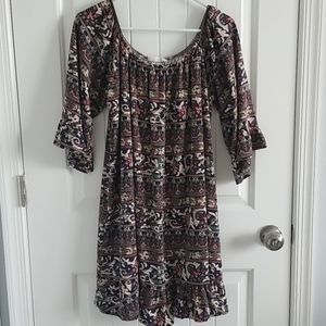 Flowing pattern dress